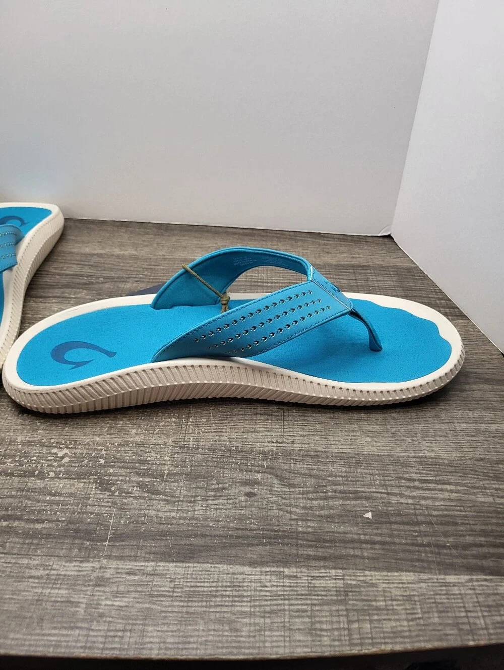 OluKai Ulele Water Ready Beach Sandals Tropic Blue Comfort Men's Size 13 New